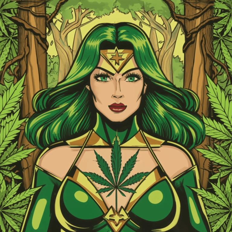 eco friendly cannabis lady