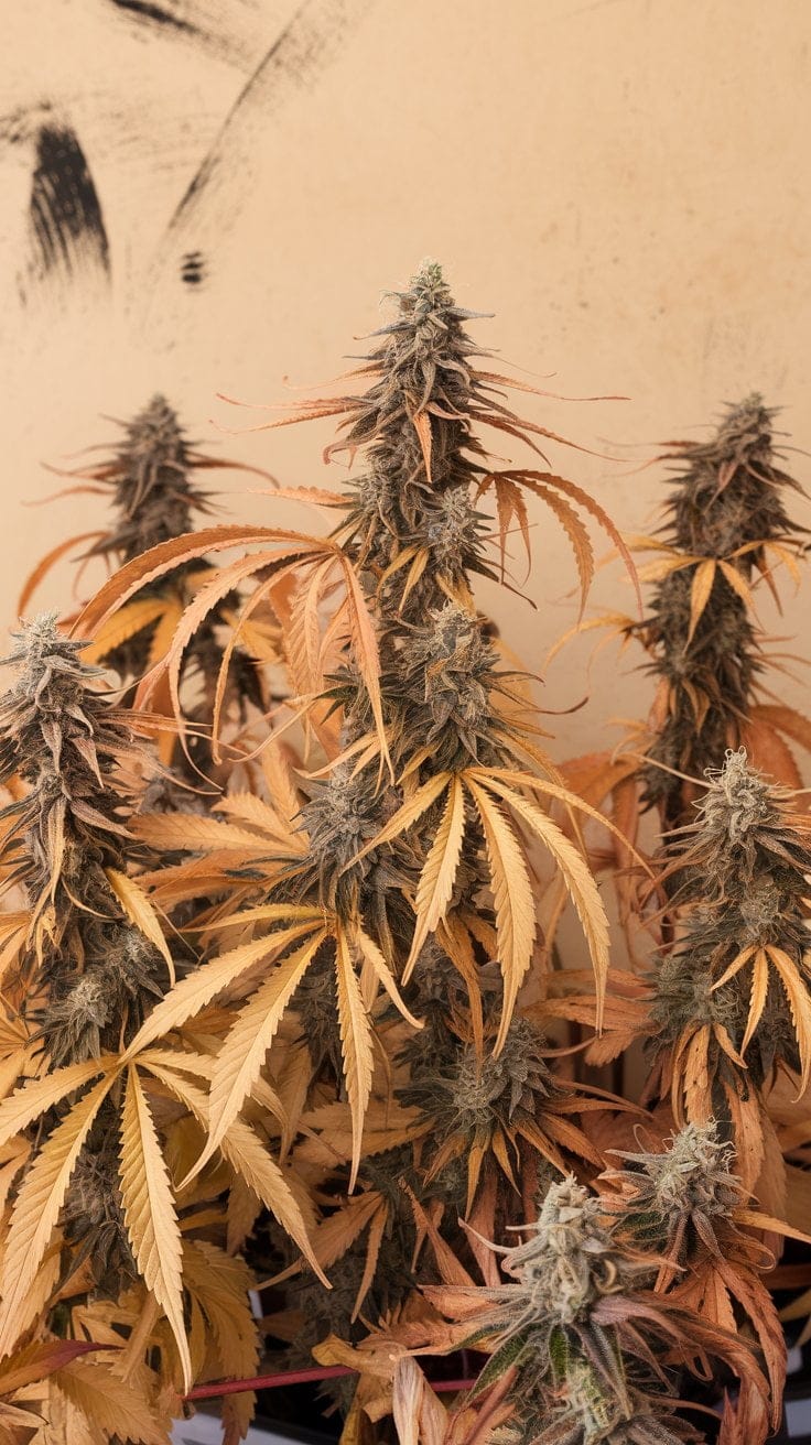 wilting cannabis plants AI